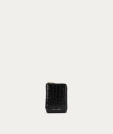 Mini Wallet - Black Croc