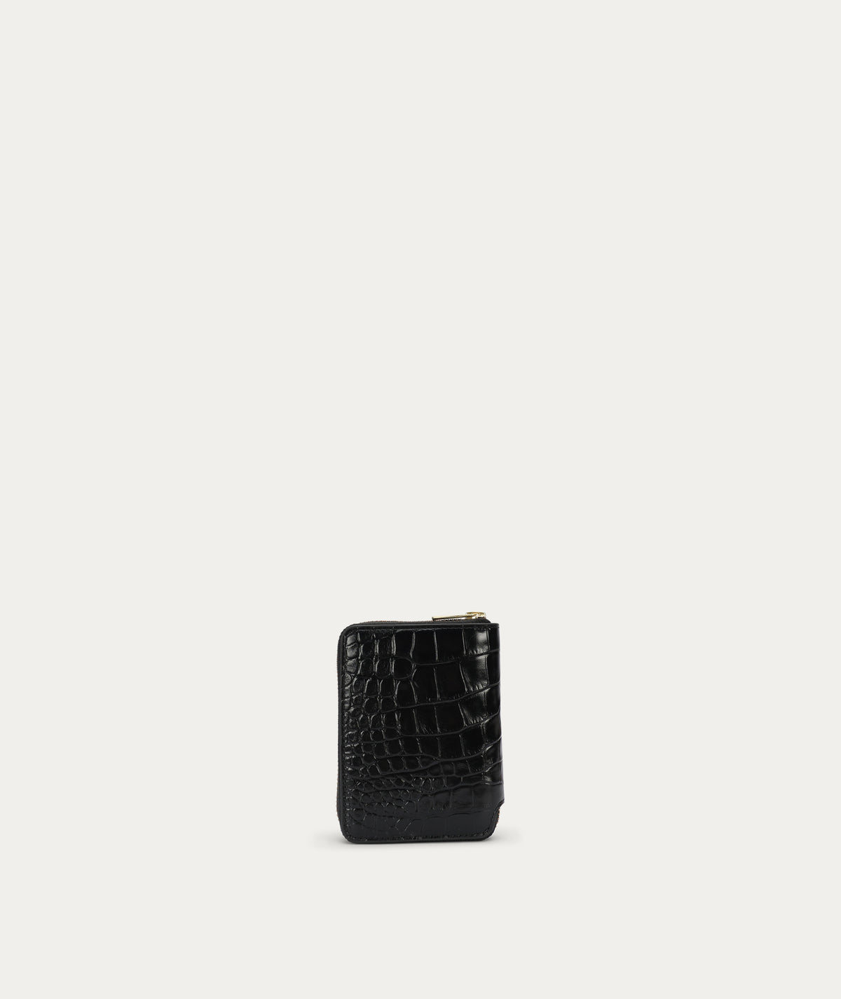 Mini Wallet - Black Croc