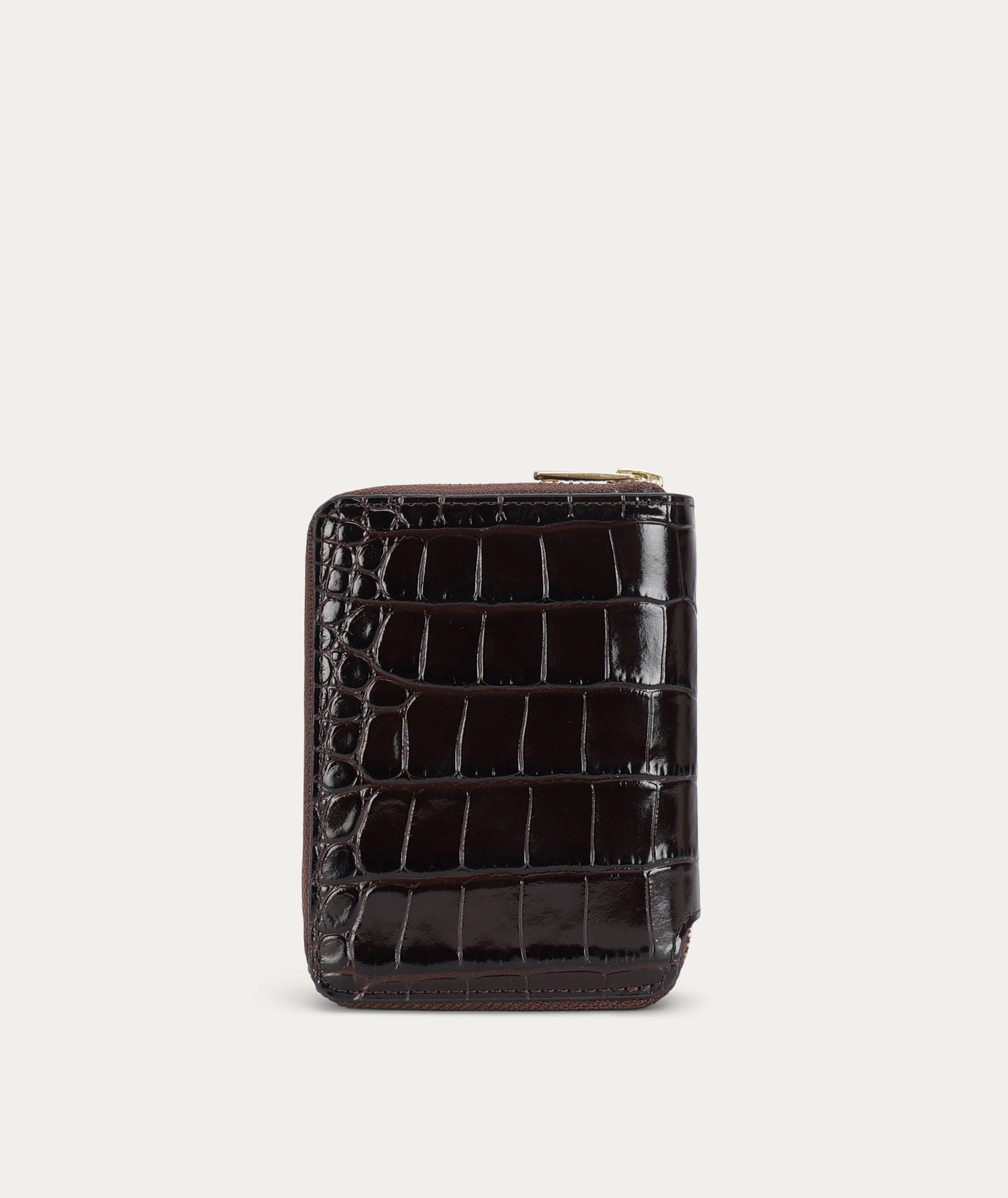 Mini Wallet - Espresso Croc