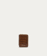 Mini Wallet - Toffee Croc