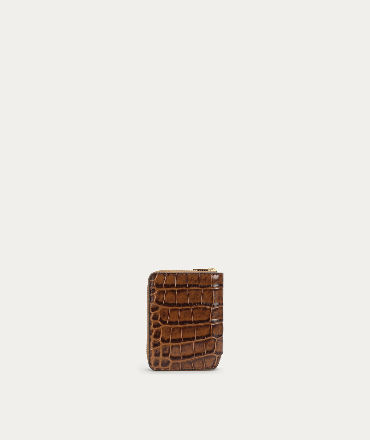 Mini Wallet - Toffee Croc