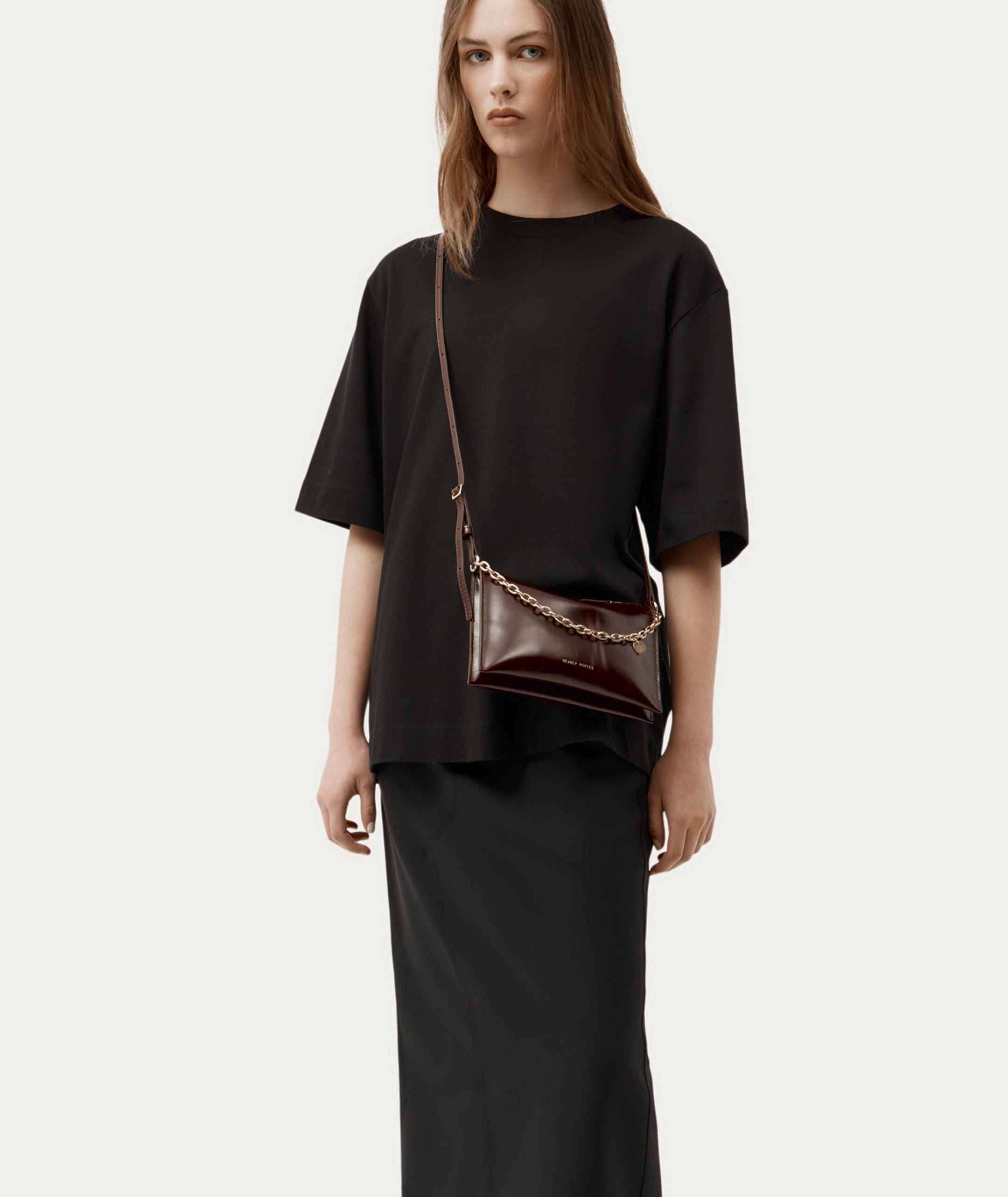 Minimese Crossbody - Dark Cherry Gloss
