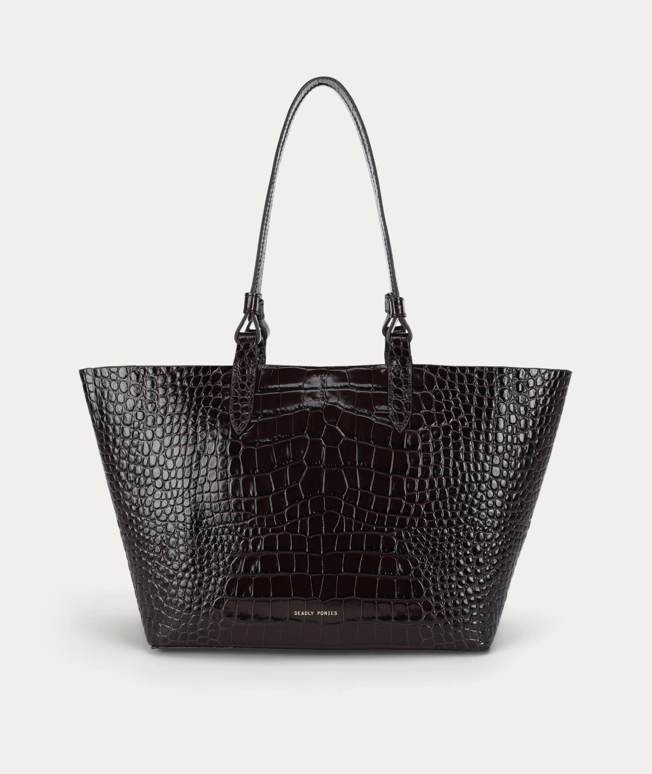 Mr Bandit Tote - Espresso Croc
