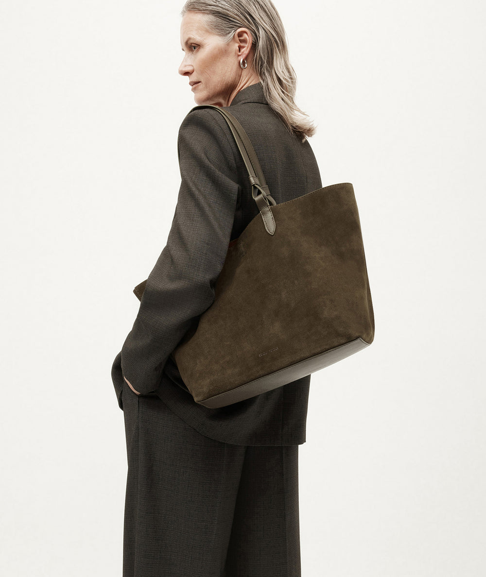 Mr Bandit Tote Maxi - Kale Suede