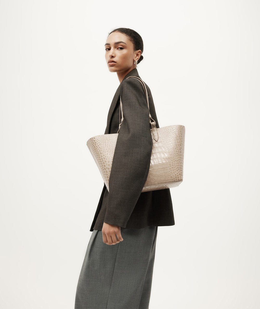 Mr Bandit Tote - Oat Croc