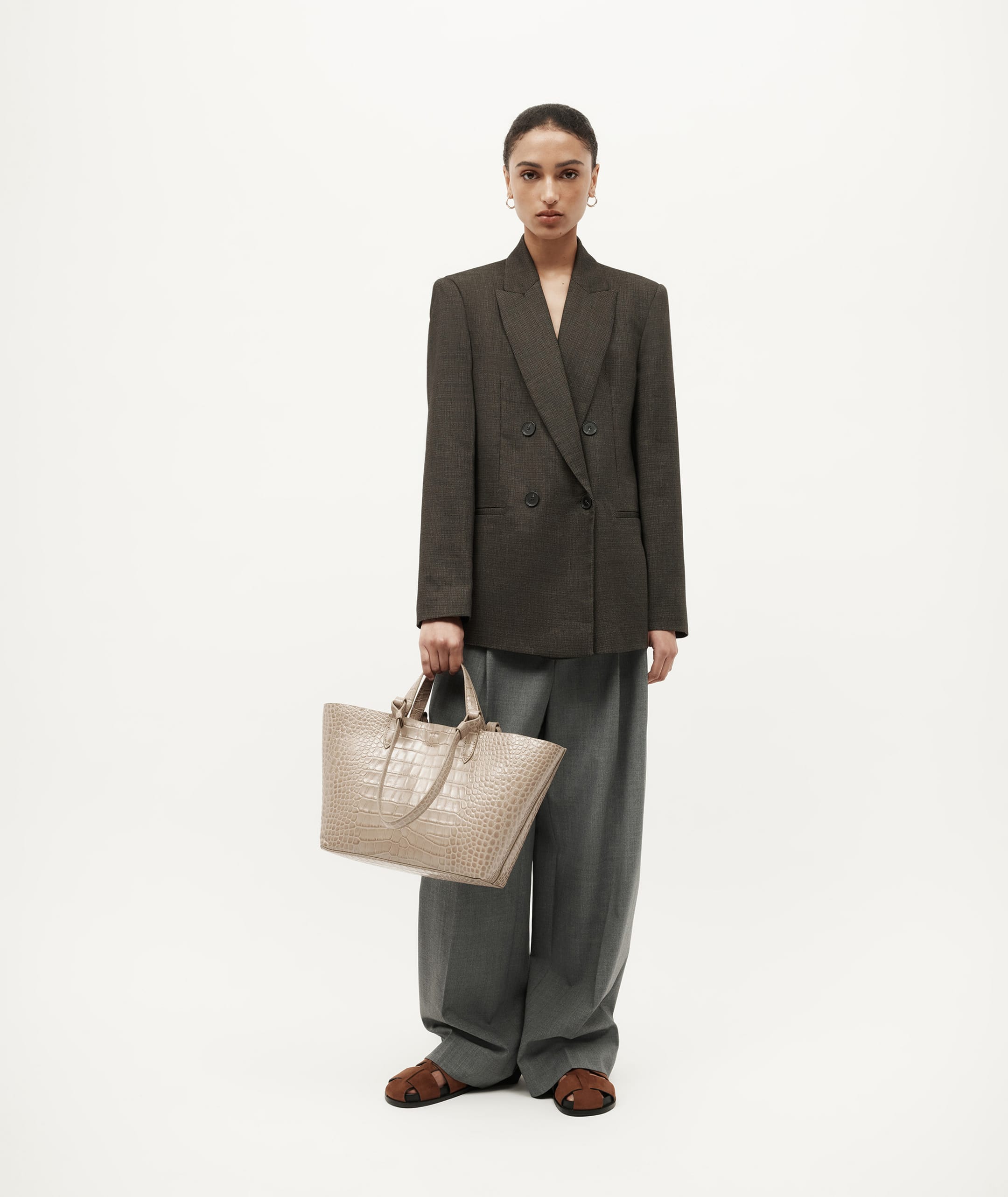 Mr Bandit Tote - Oat Croc