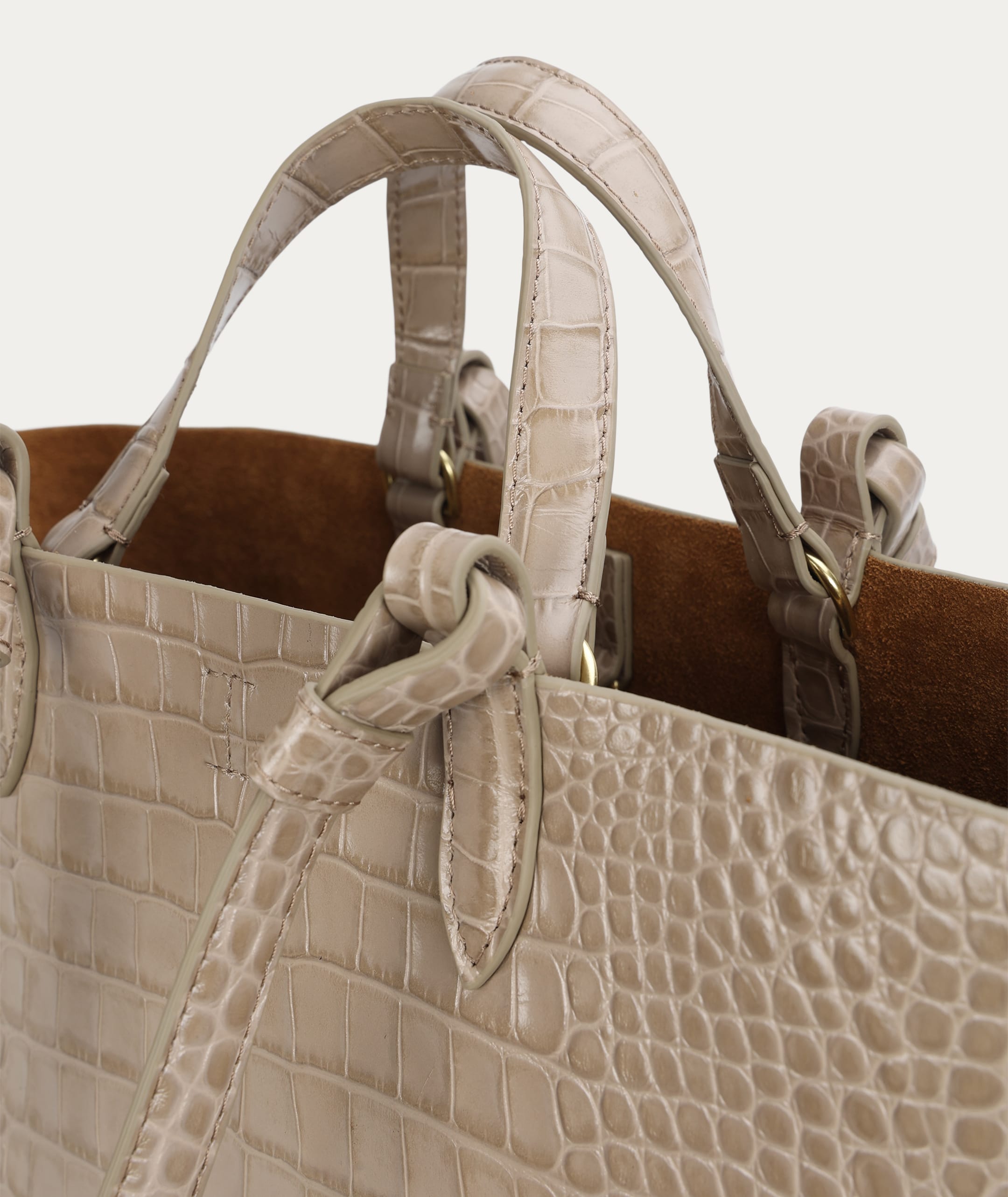 Mr Bandit Tote - Oat Croc