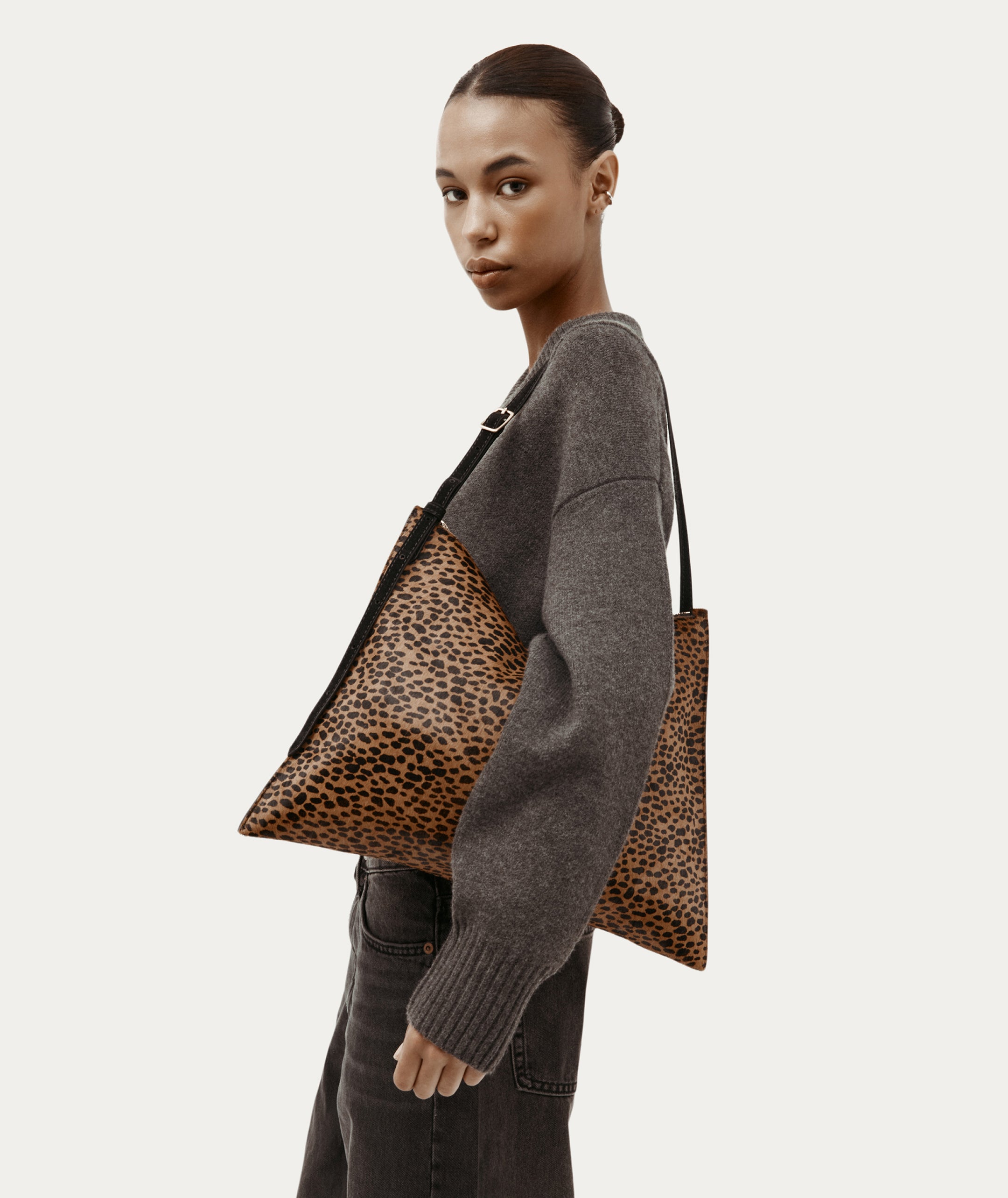 Chopalopagus Bag - Cheetah Calf Hair