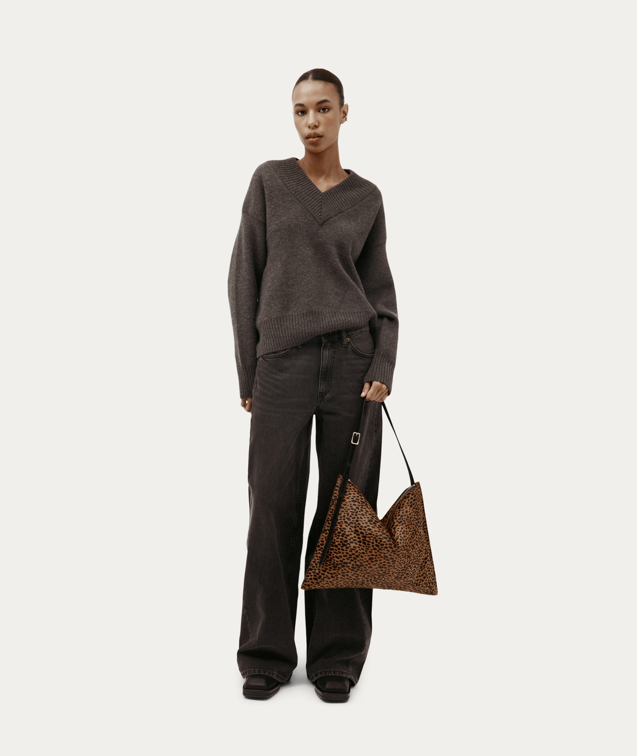 Chopalopagus Bag - Cheetah Calf Hair