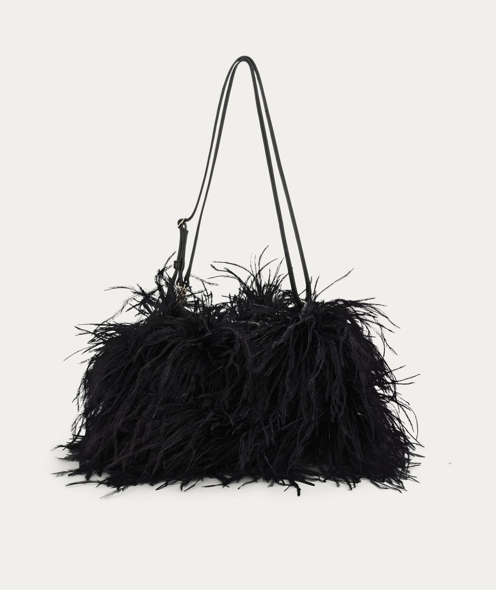 Mr Cinch Mini - Black Ostrich Feather