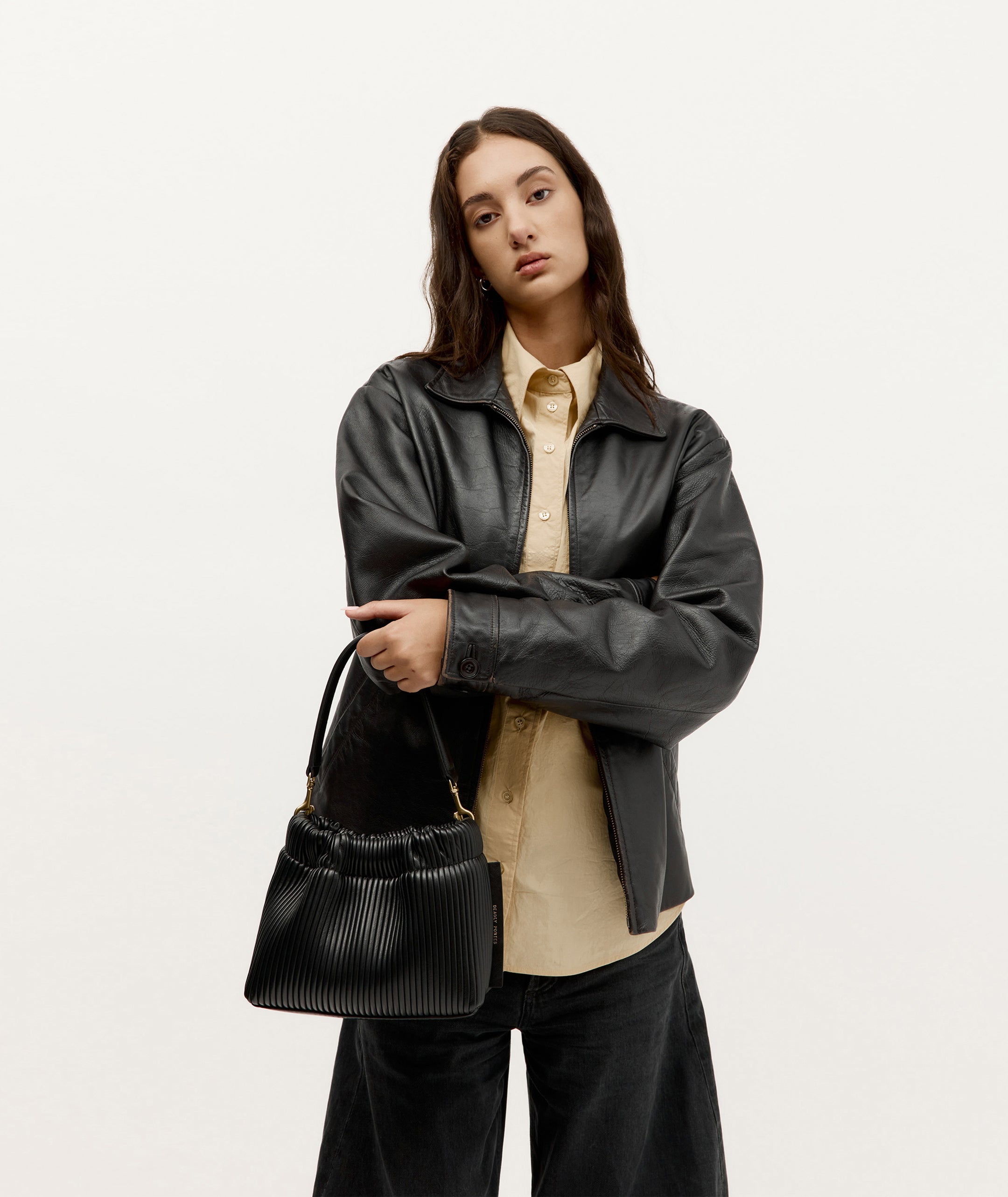 Mr Cinch Mini - Black Pleated