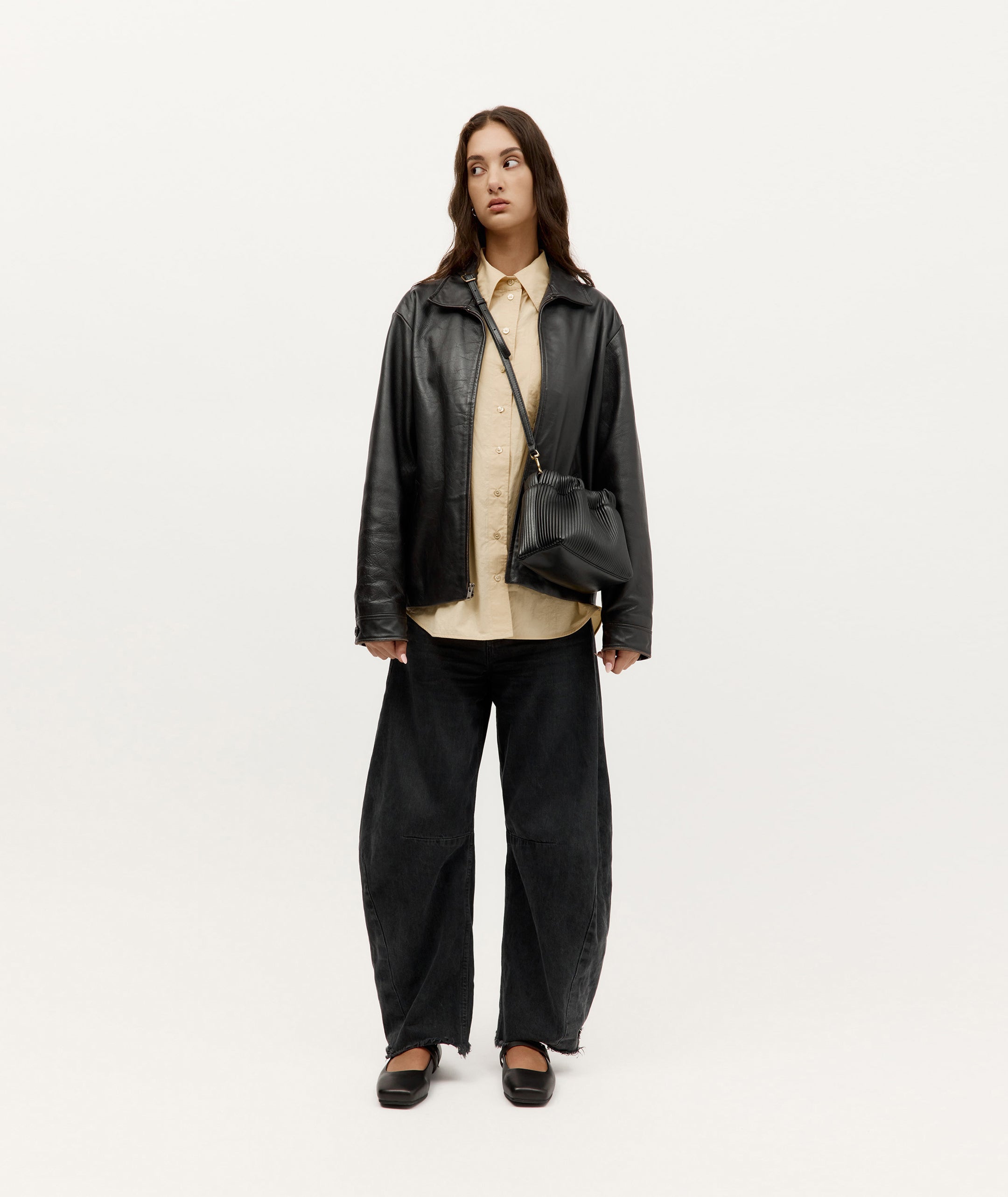 Mr Cinch Mini - Black Pleated