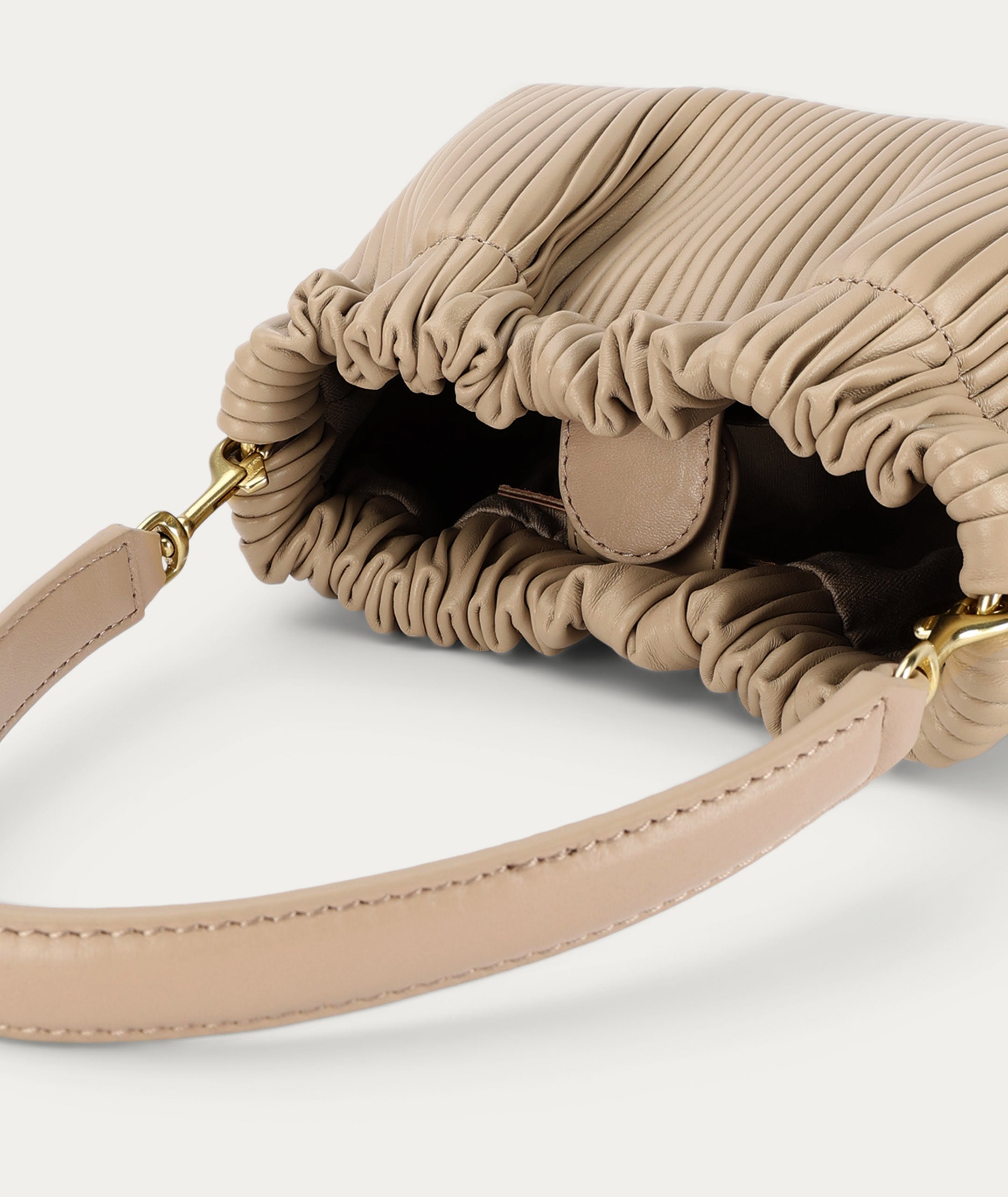 Mr Cinch Mini - Porcini Pleated