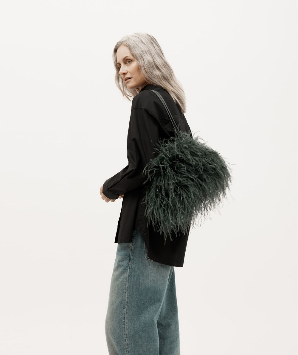 Mr Cinch Mini - Spruce Ostrich Feather