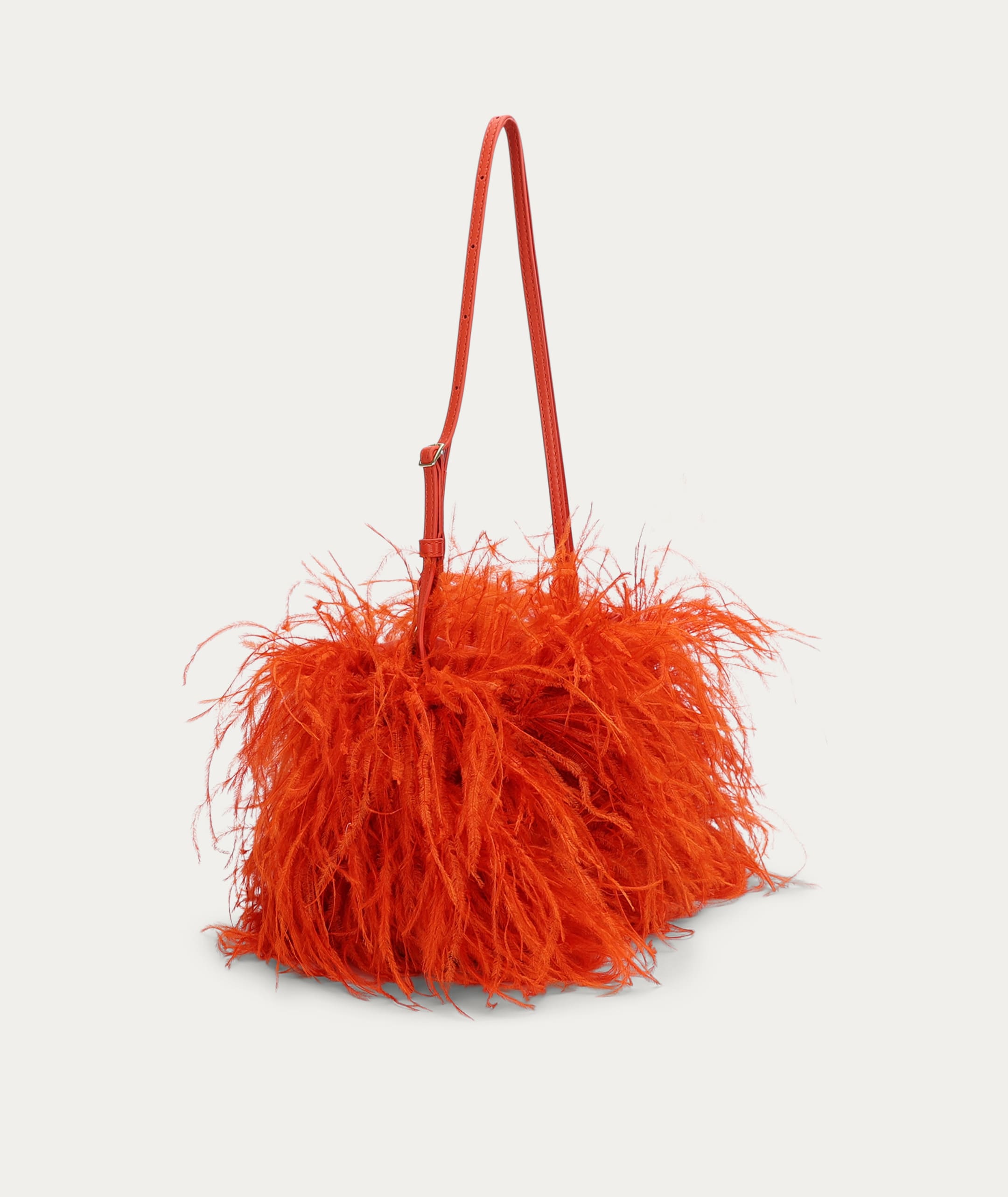 Mr Cinch Mini - Tamarillo Ostrich Feather