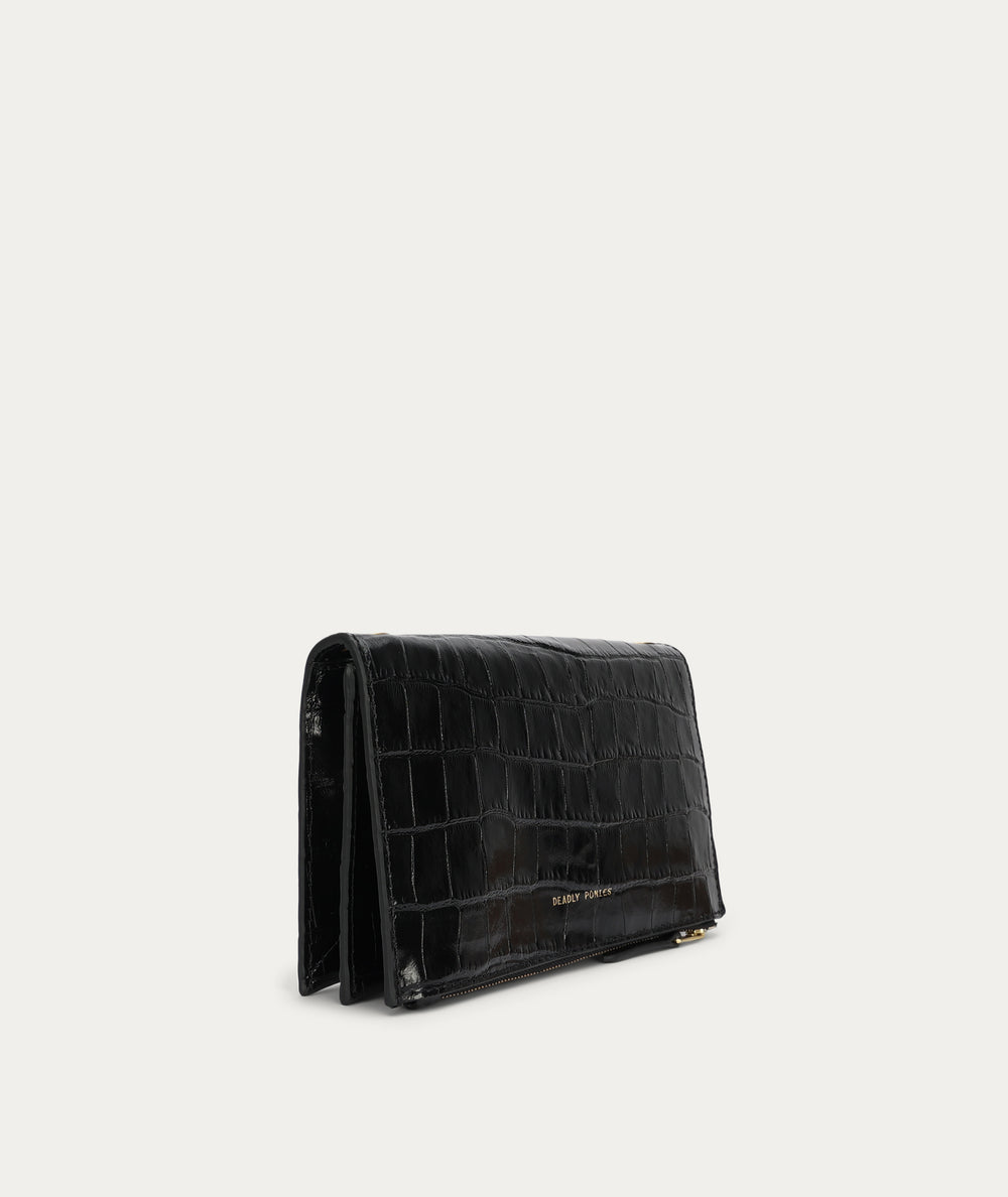 Mr Komodo Mini - Black Croc