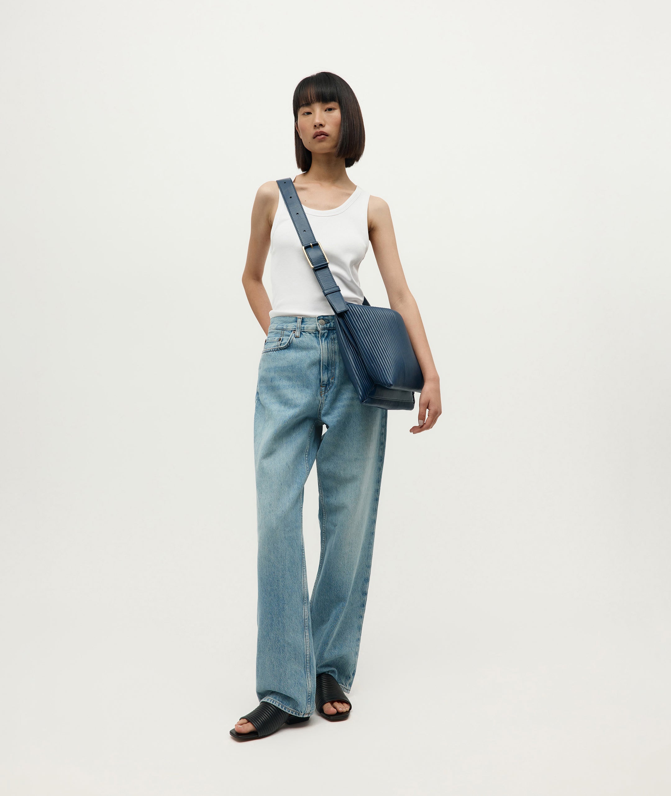 Mr Midimese - Indigo Pleated