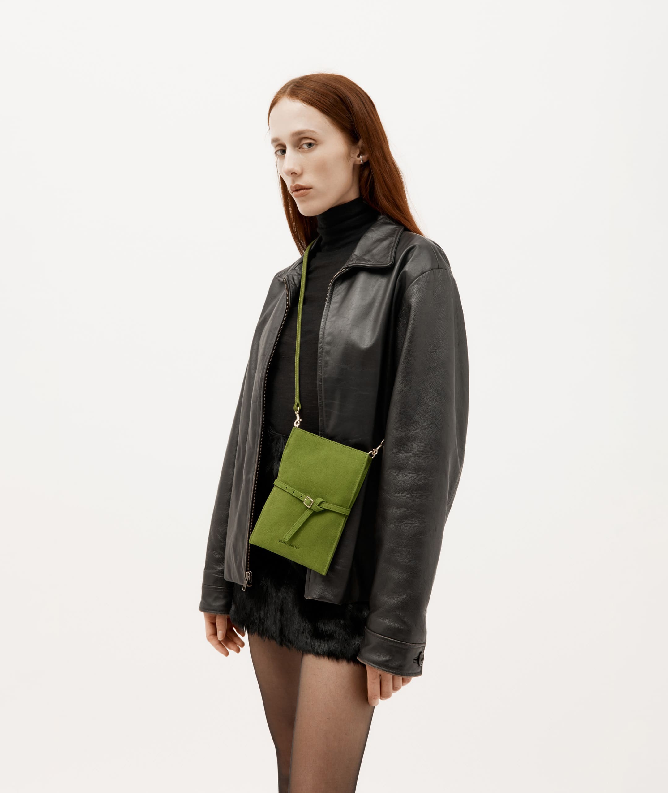 Mr Penny Pouchette - Frog Suede