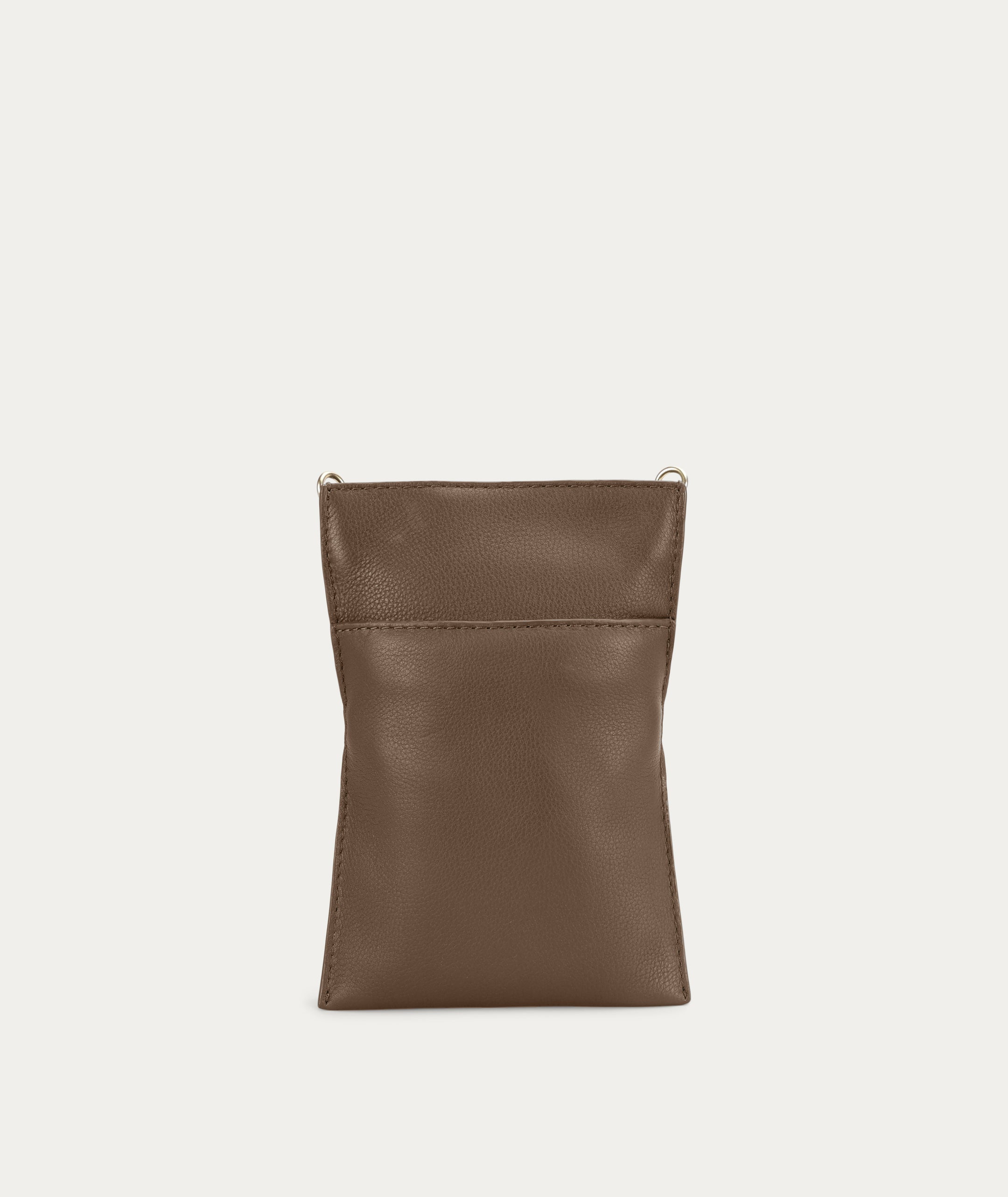 Penny Phone Pouch - Gingerbread Suede