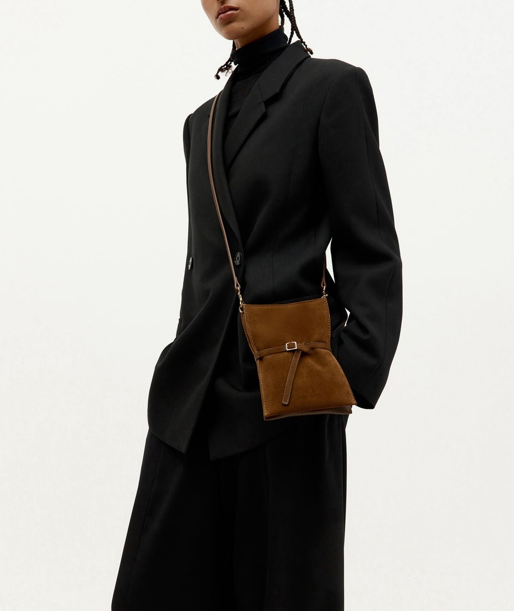 Mr Penny Pouchette - Gingerbread Suede