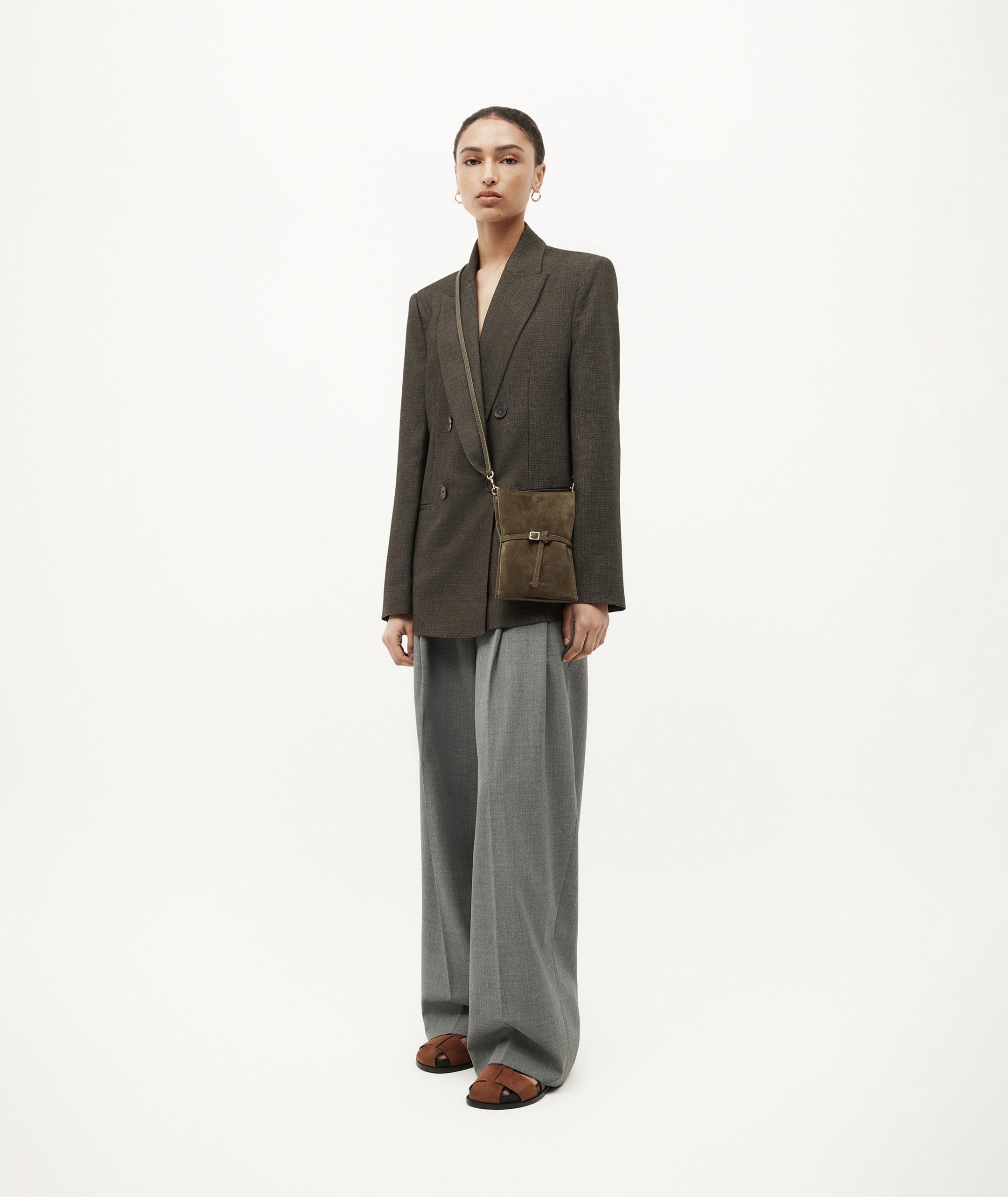Mr Penny Pouchette - Kale Suede