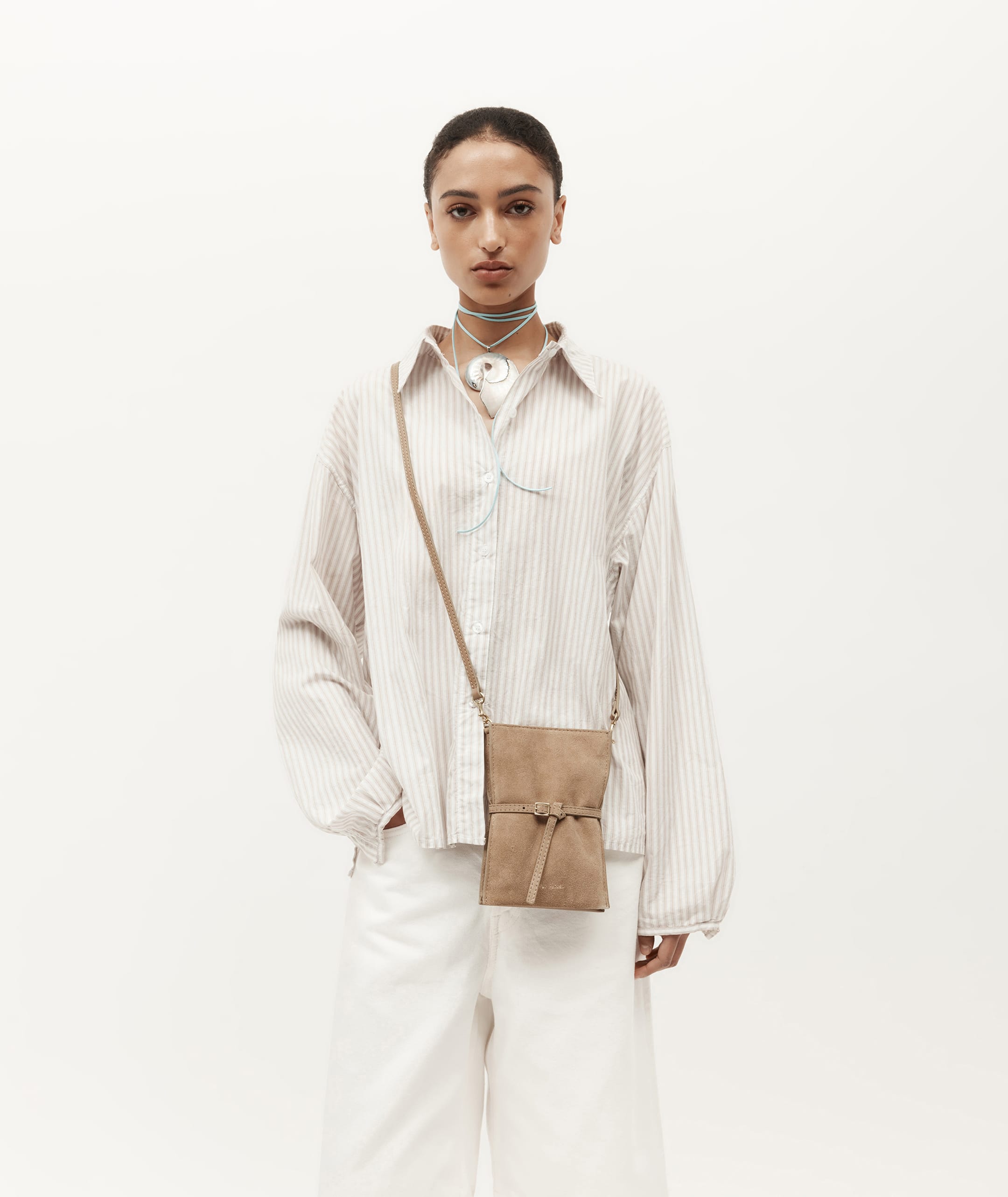 Mr Penny Pouchette - Oat Suede