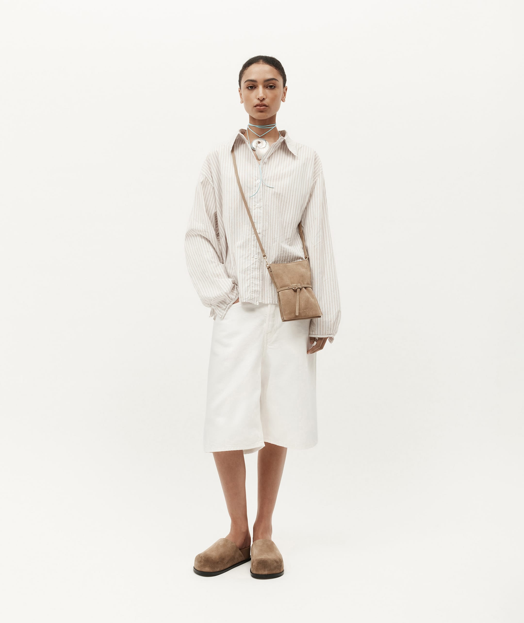 Mr Penny Pouchette - Oat Suede