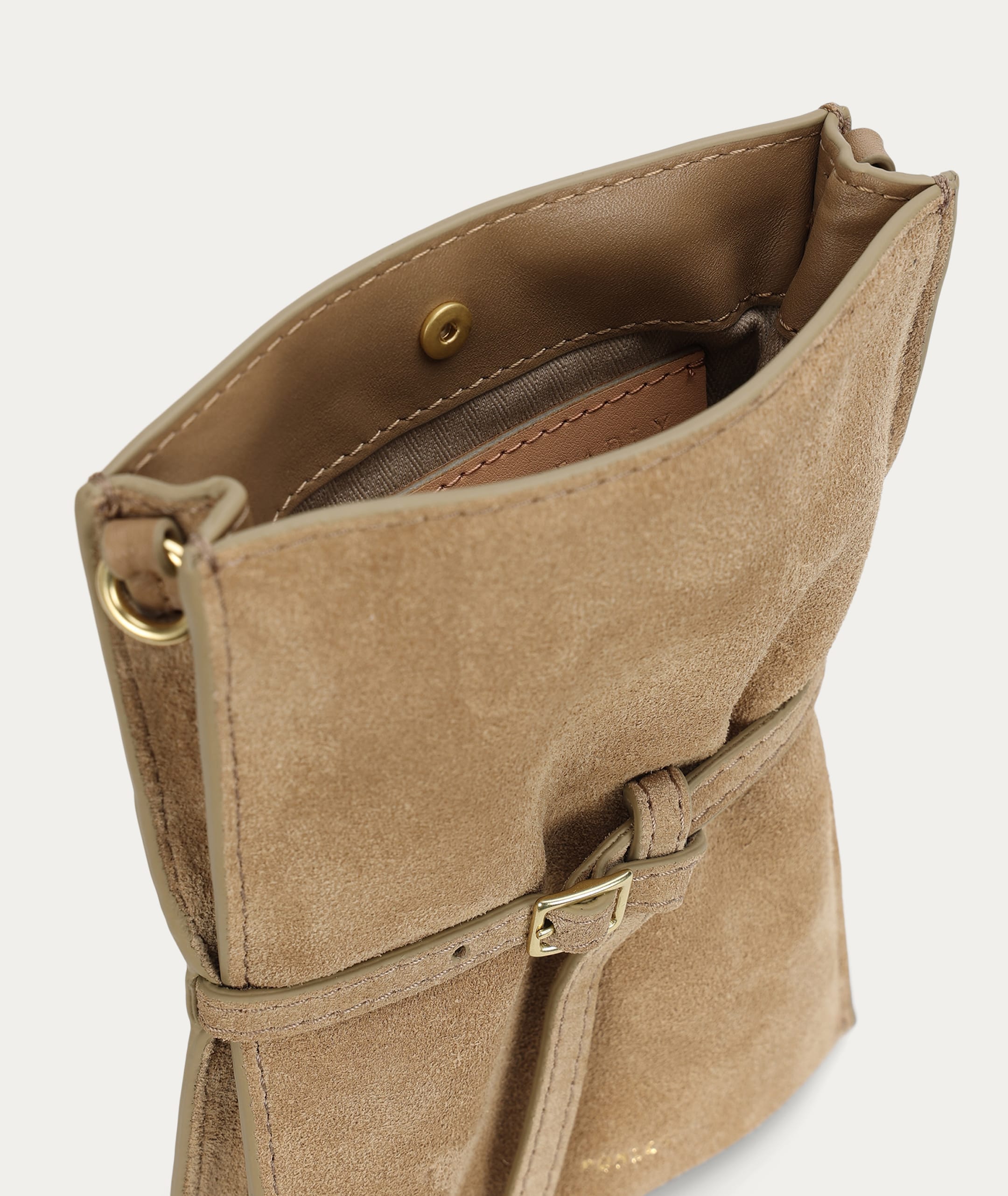 Mr Penny Pouchette - Oat Suede