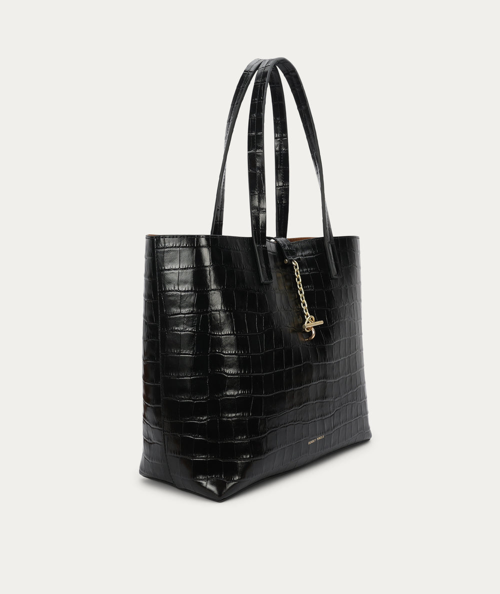 Mr Porter Tote - Black Croc
