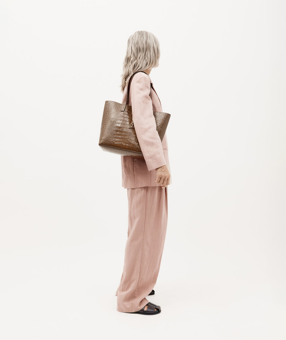 Mr Porter Tote - Toffee Croc