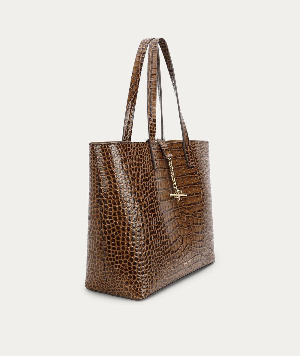 Mr Porter Tote - Toffee Croc