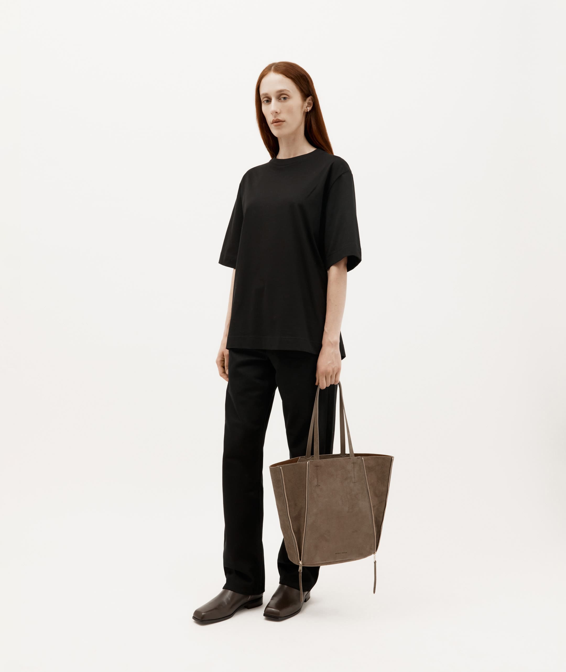 Mr Scurry Tote Midi - Donkey Suede