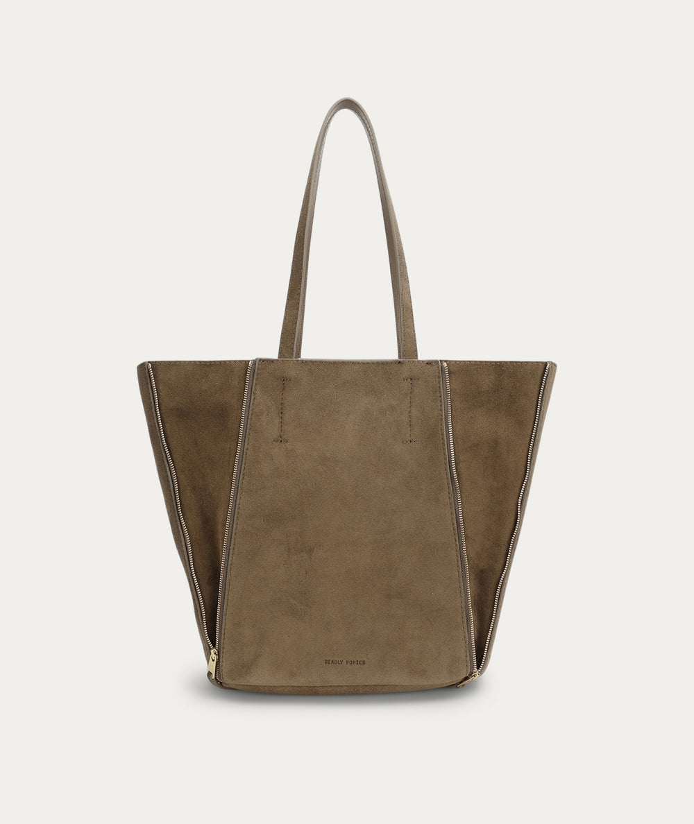Mr Scurry Tote Midi - Dune Suede