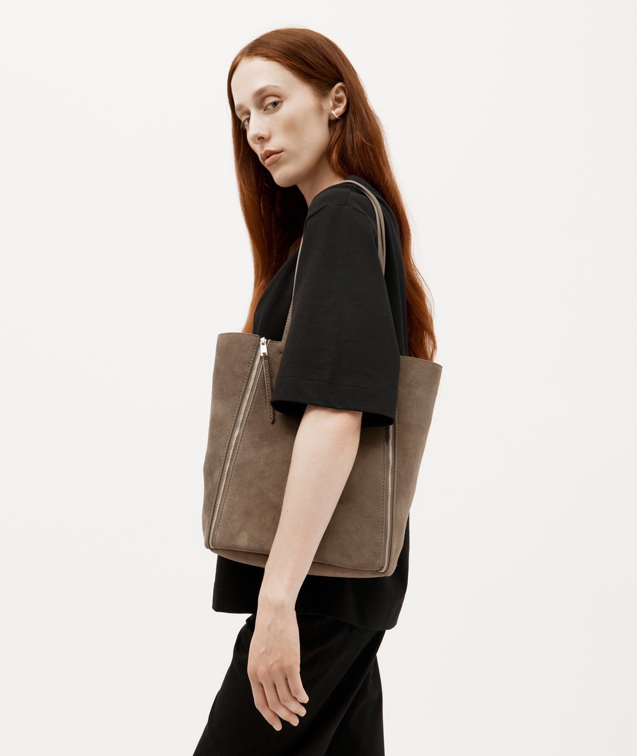 Mr Scurry Tote Midi - Dune Suede