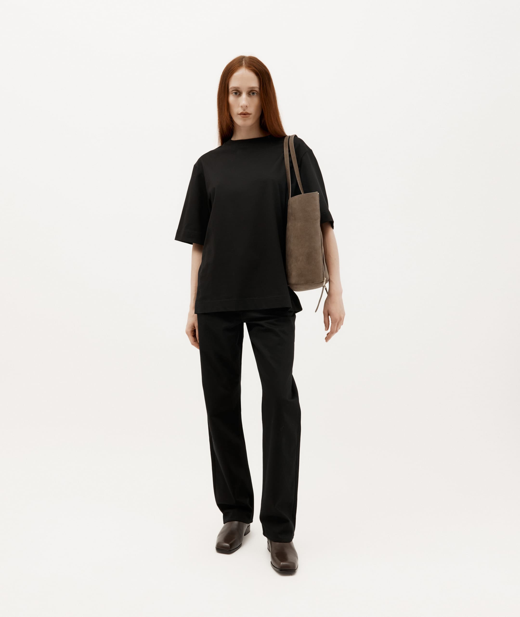 Mr Scurry Tote Midi - Donkey Suede