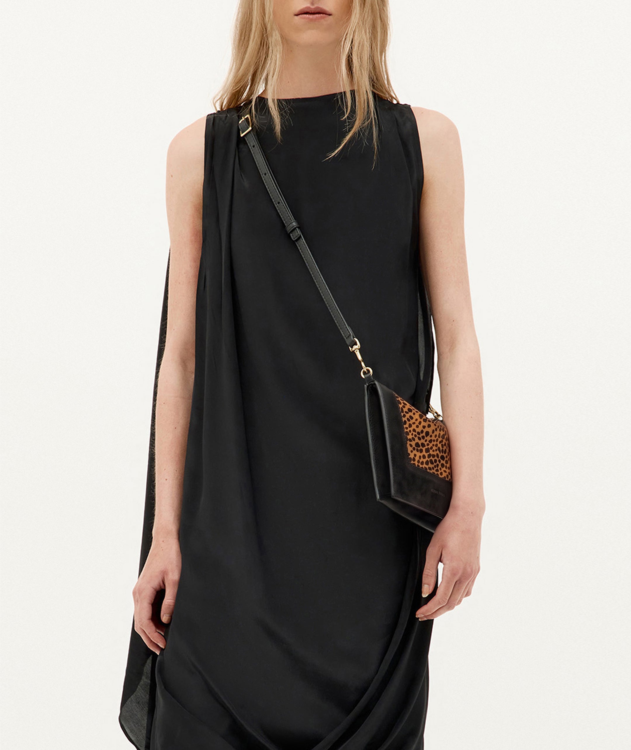 Siamese Bag - Cheetah Calf Hair