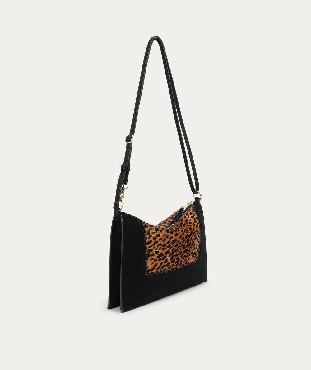 Siamese Bag - Cheetah Calf Hair
