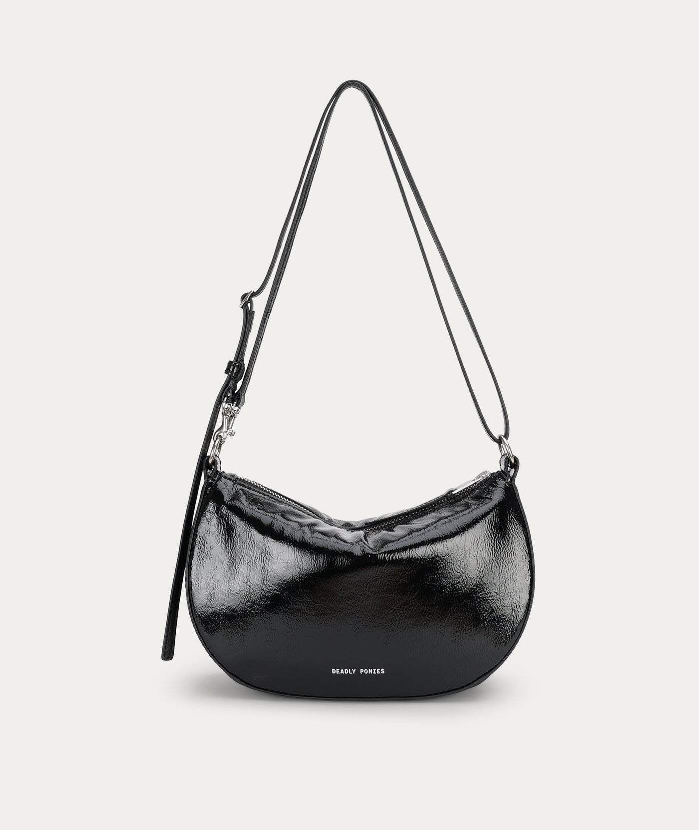 Mr Sling Micro - Black Patent/Silver