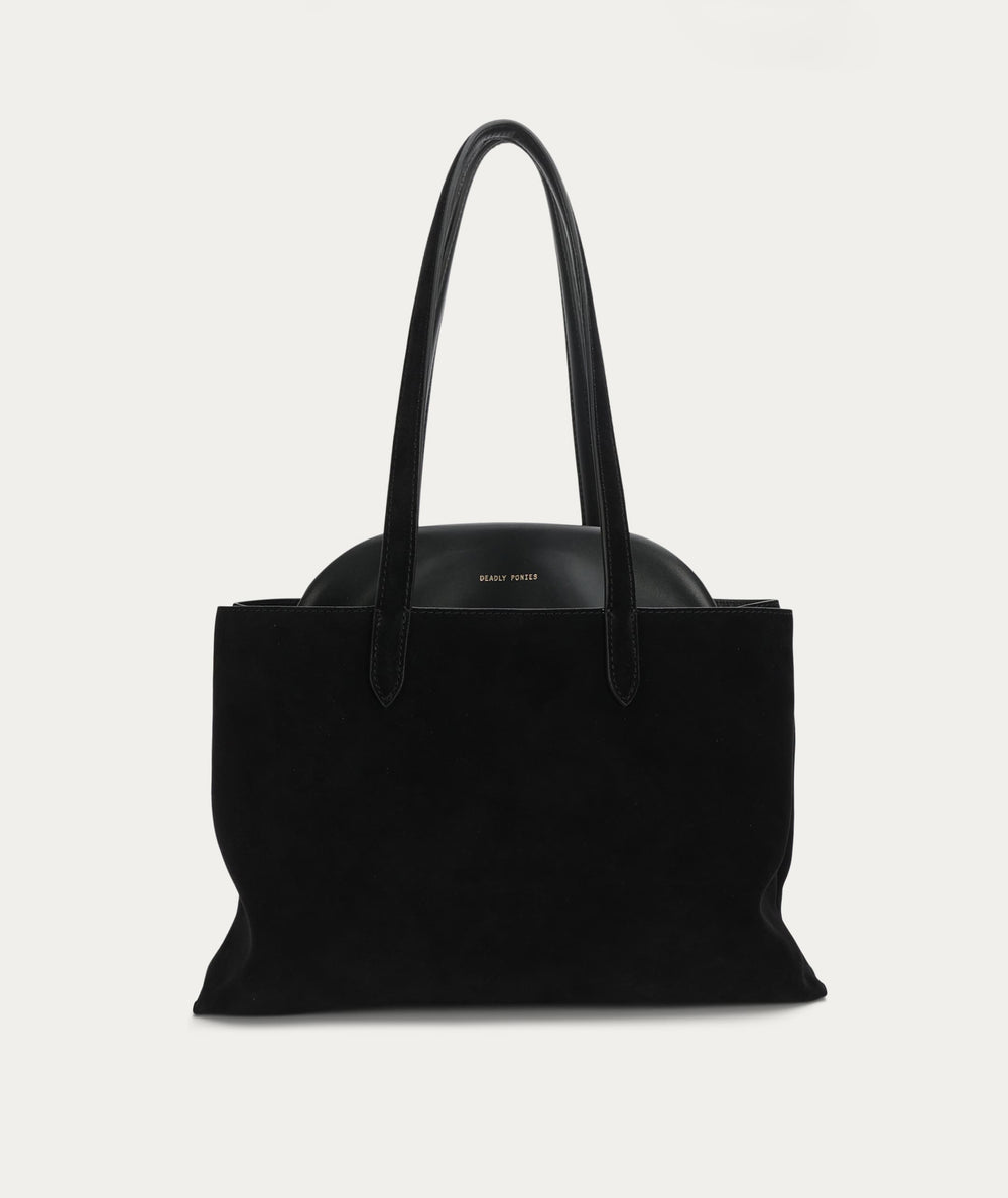 Mr Vault Tote - Black Suede