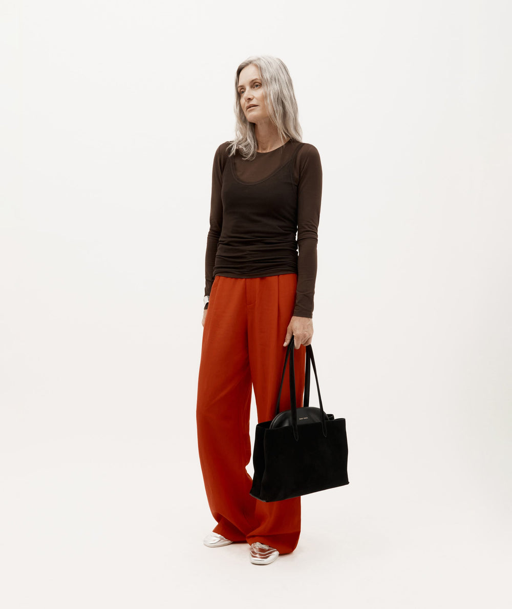 Mr Vault Tote - Black Suede