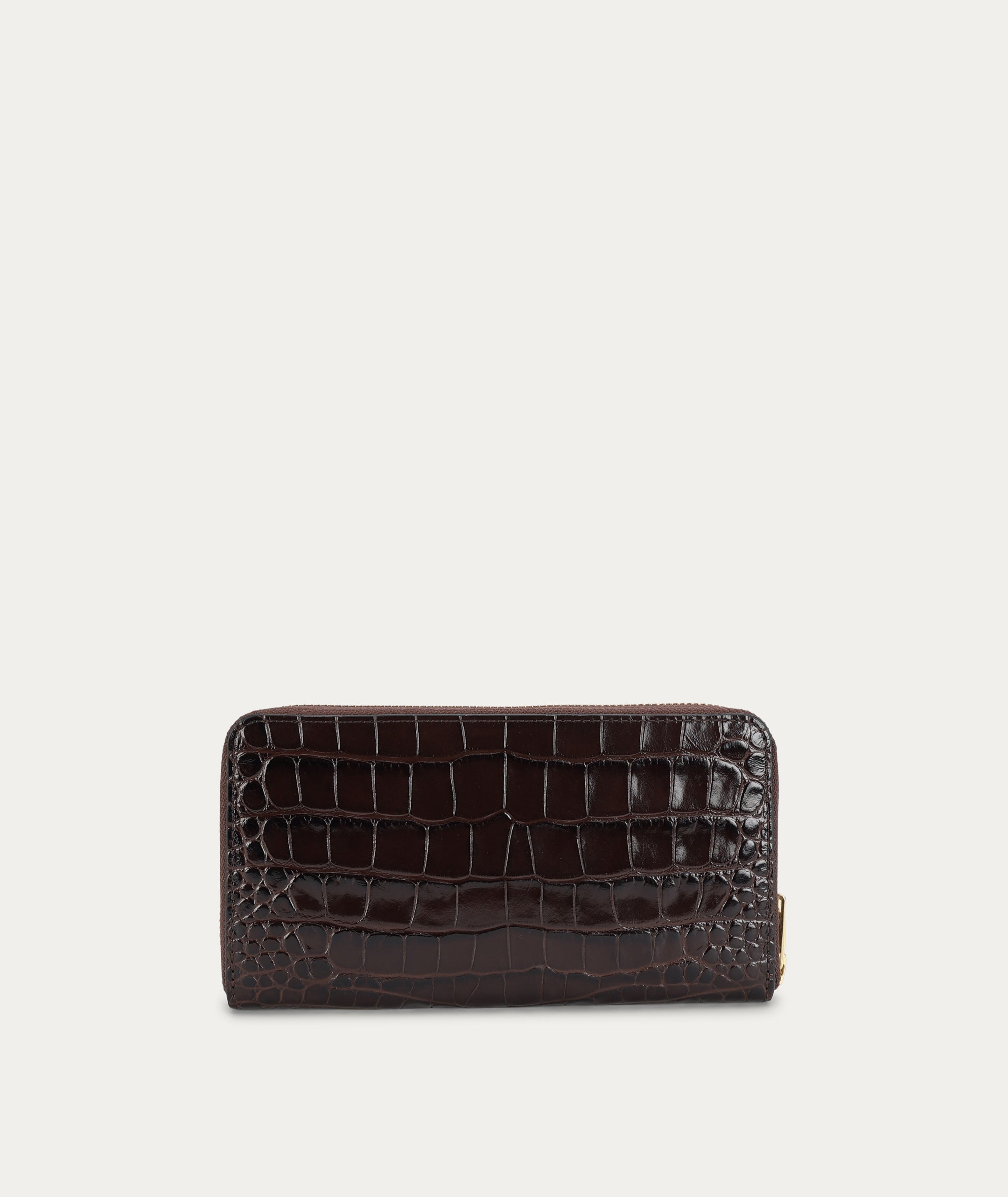 Maxi Wallet - Espresso Croc