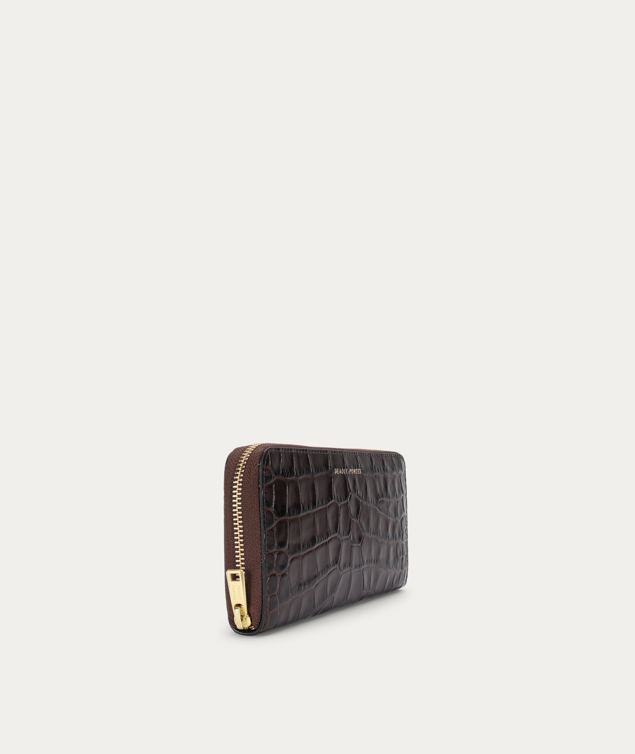 Maxi Wallet - Espresso Croc