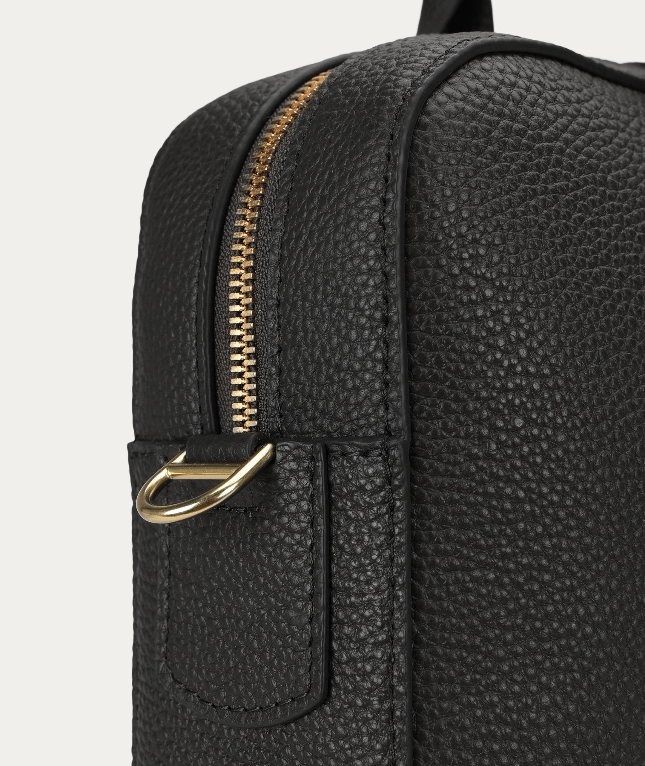 Zorro Briefcase - Black/Brass