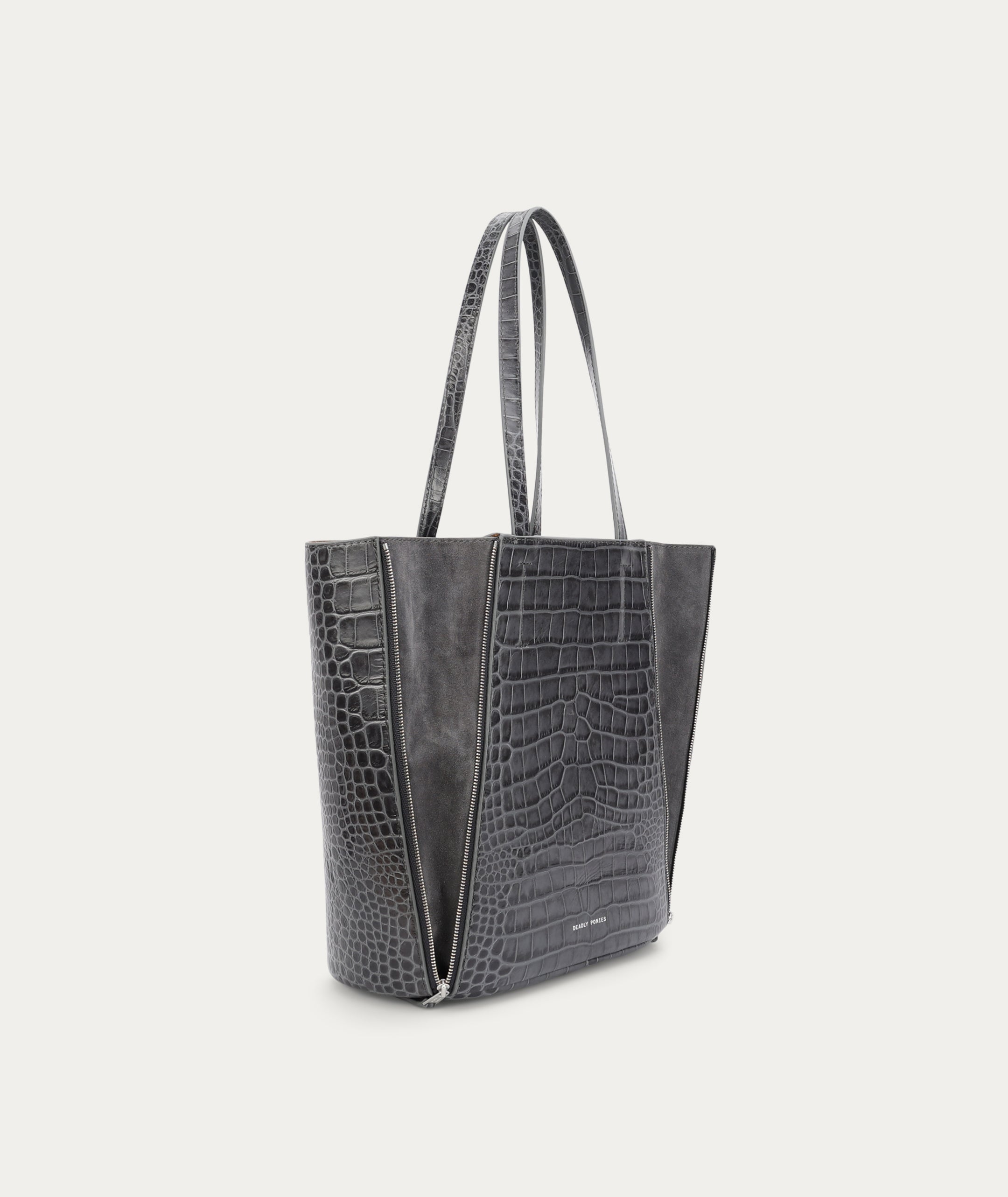 Mr Scurry Tote Midi - Flint Croc