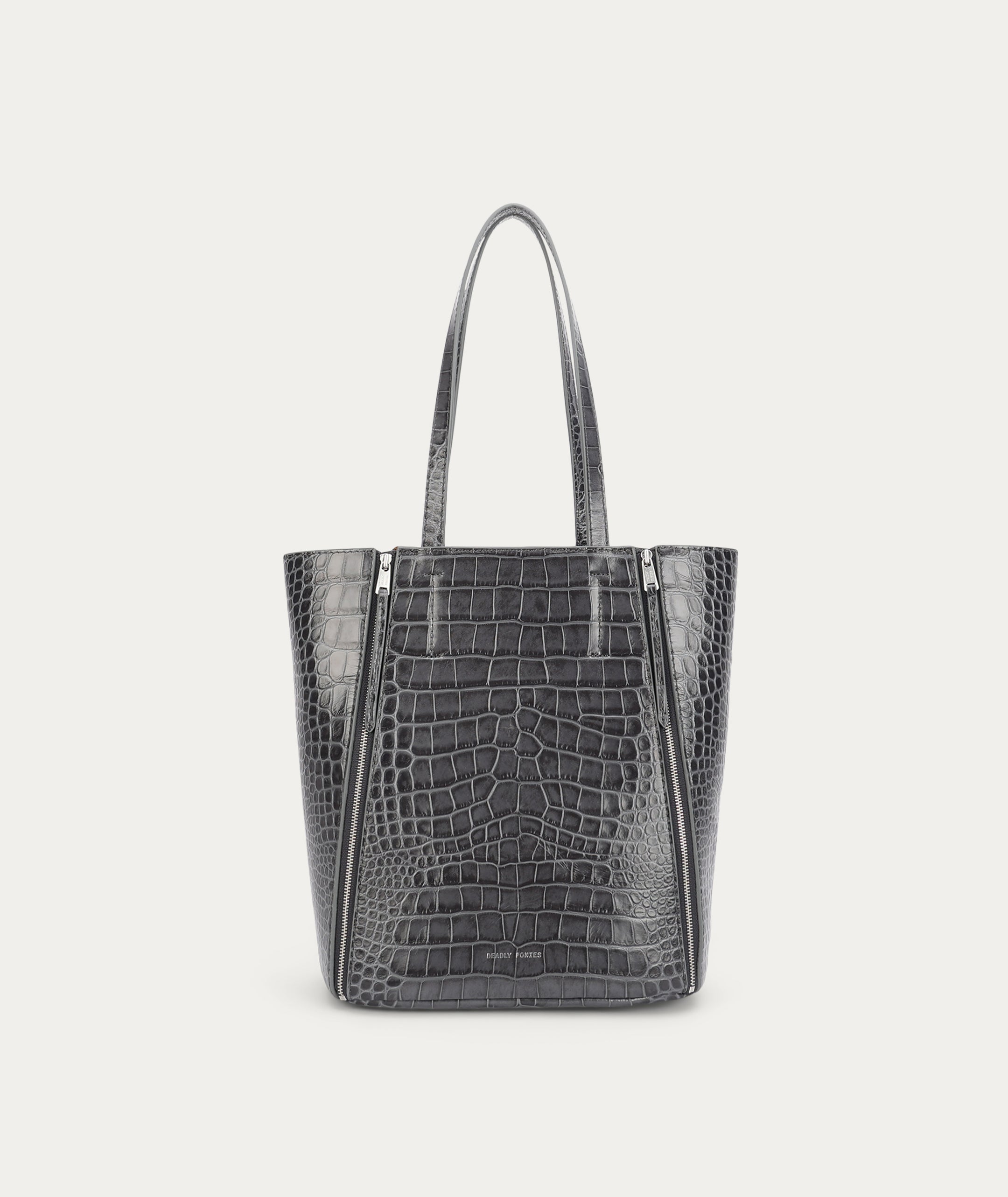 Mr Scurry Tote Midi - Flint Croc