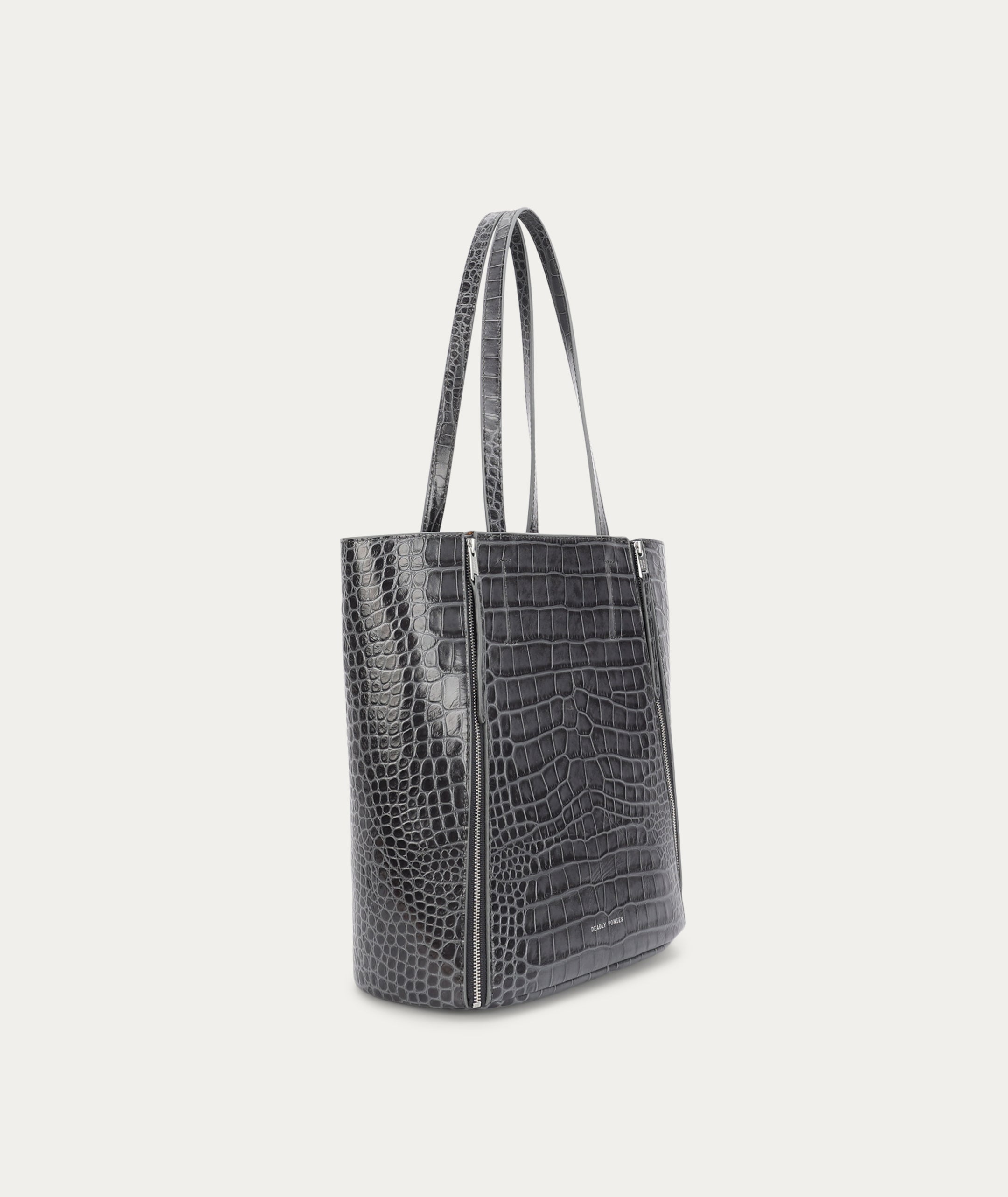 Mr Scurry Tote Midi - Flint Croc