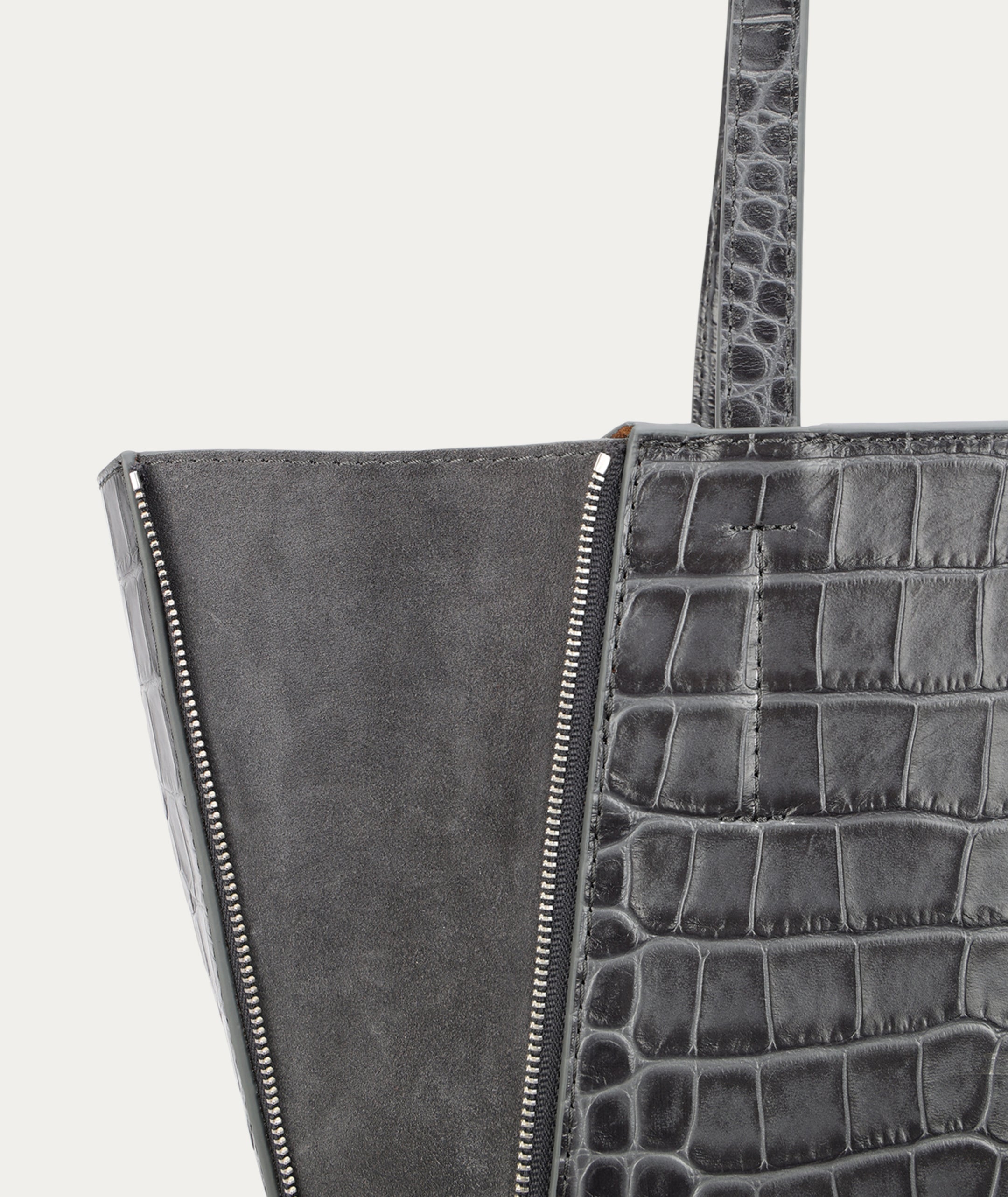 Mr Scurry Tote Midi - Flint Croc