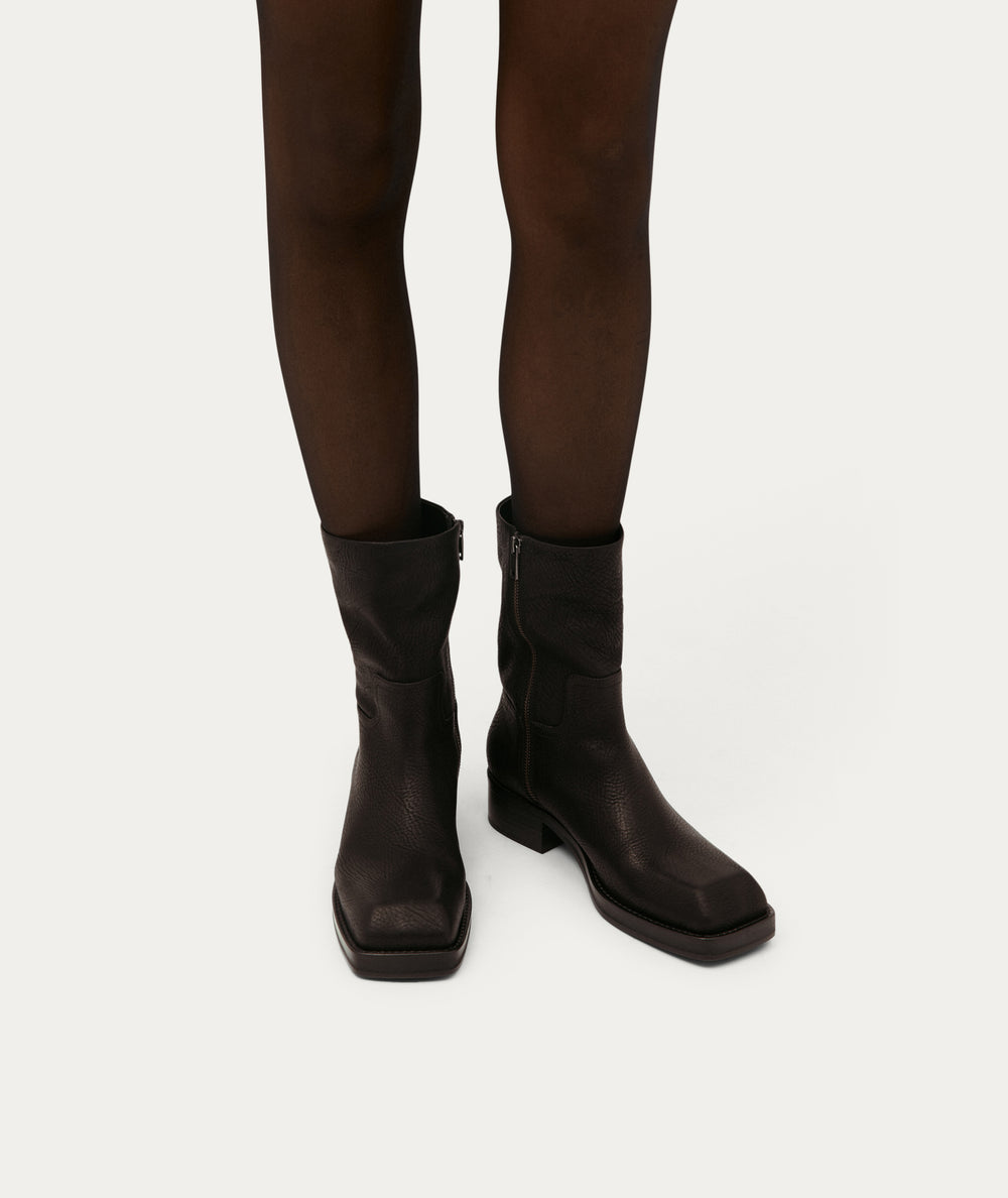 Odin Boot - Black Heavy Grain