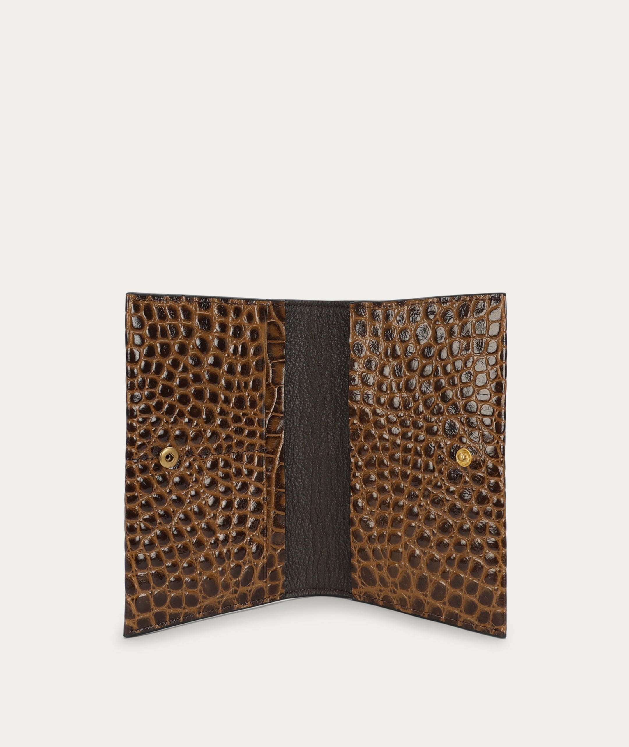 Passport Holder - Toffee Croc