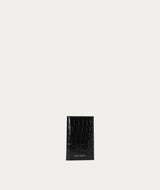 Passport Wallet - Black Croc